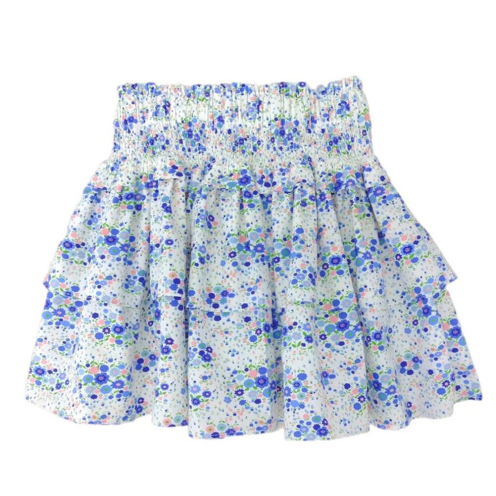 NWT Be Elizabeth by James and Lottie Skirt Girls Size 12 Smocked Ruffle Floral
